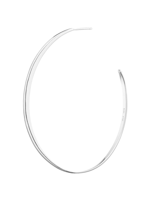 KINRADEN GLOW HOOP LARGE STERLING SILVER